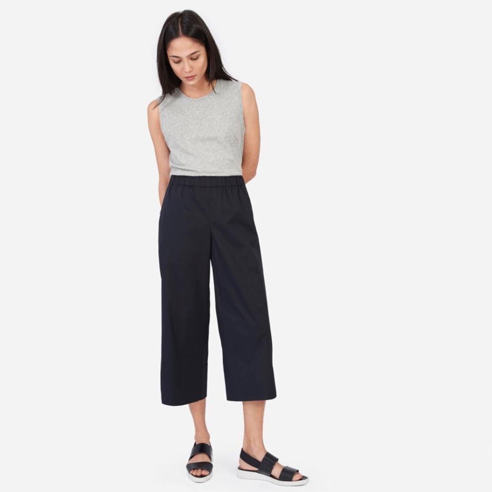 Everlane. Cotton Poplin Culotte. *Gently Used*